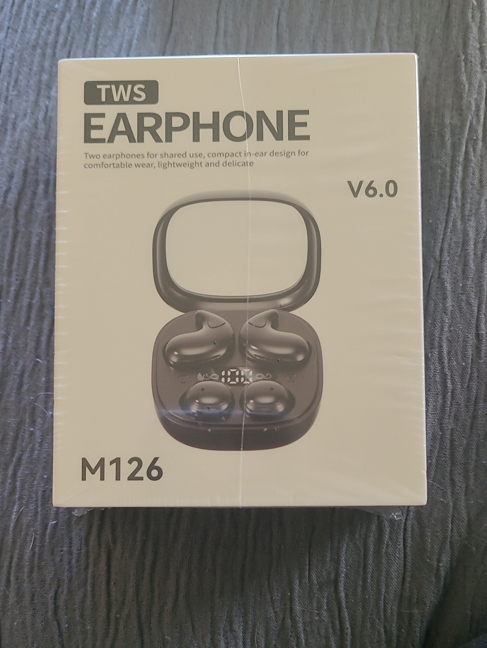 M126 TWS Earphone V6.0 Wireless Earbuds — Black